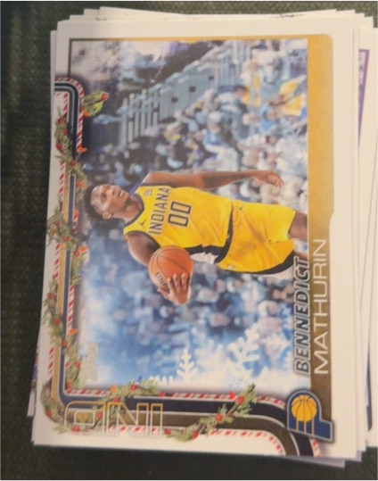 2025-26 Topps Holiday #H39 Bennedict Mathurin — front