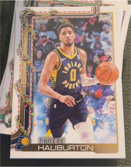 2025-26 Topps Holiday #H38 Tyrese Haliburton — front