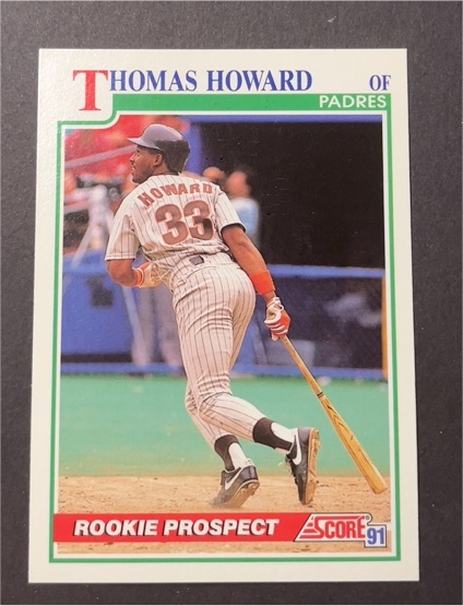 1991 Score #335 Thomas Howard — front