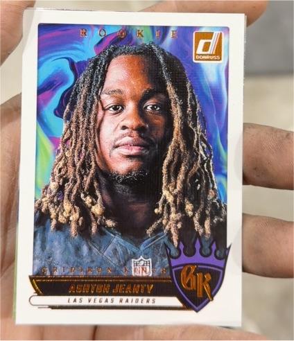 2025 Donruss Gridiron Kings #RGK-AJY Ashton Jeanty — front
