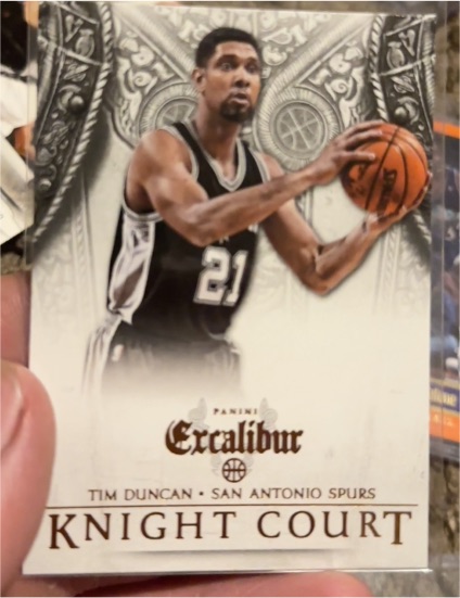 2014-15 Panini Excalibur #3 Tim Duncan Knight Court — front