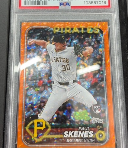 2024 Topps Update Series #US288 Paul Skenes Rookie Debut — front