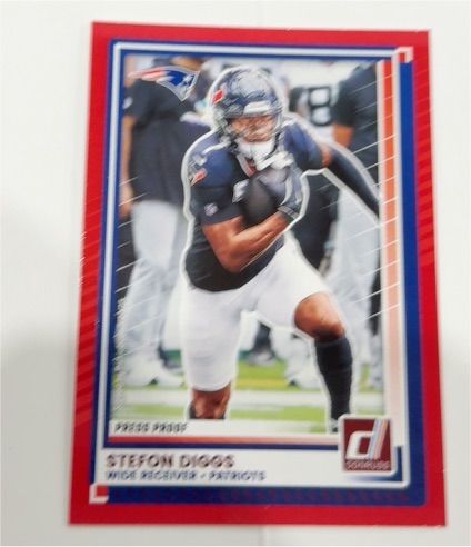 2025 Panini Donruss #236 Stefon Diggs Press Proof Red — front