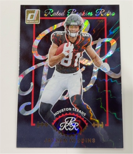 2025 Donruss Rated Rookie Retro #8 Jayden Higgins — front