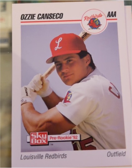 1992 SkyBox AAA #130 Ozzie Canseco — front