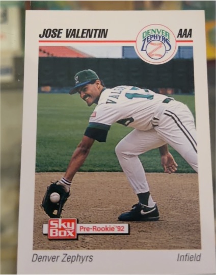 1992 SkyBox AAA #72 Jose Valentin — front