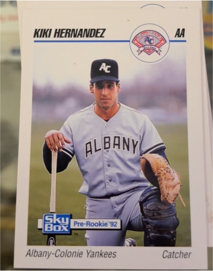 1992 SkyBox #3 Kiki Hernandez — front
