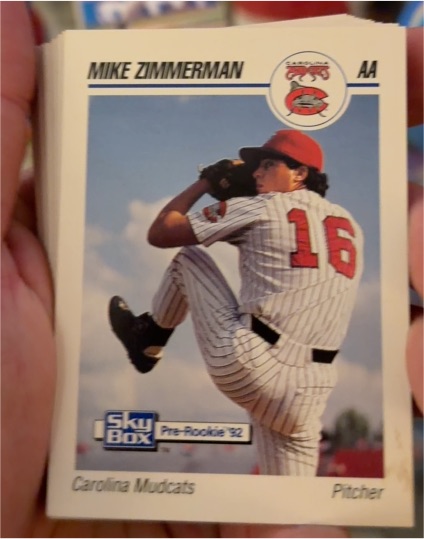 1992 SkyBox AA #AA Mike Zimmerman — front