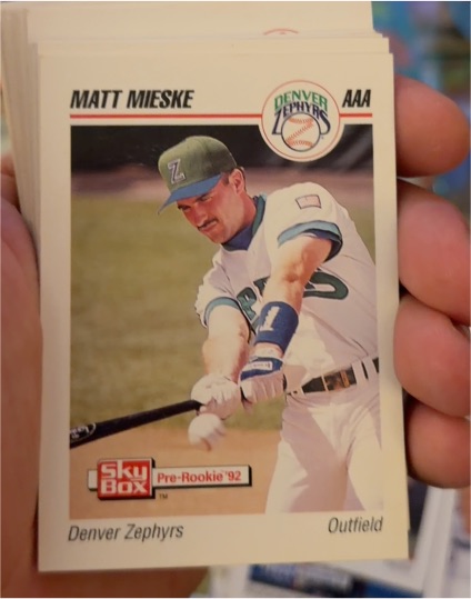 1992 SkyBox AAA # Matt Mieske — front