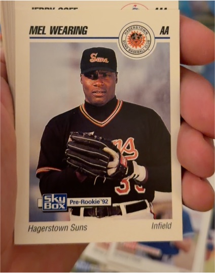 1992 SkyBox AA #114 Mel Wearing — front