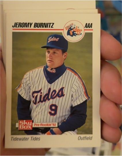 1992 SkyBox Pre-Rookie #AAA Jeromy Burnitz — front