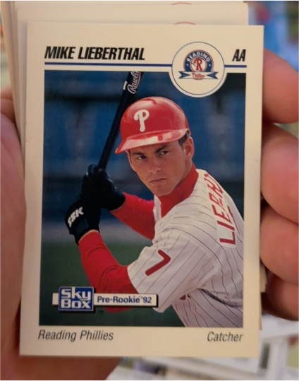 1992 Skybox AA #230 Mike Lieberthal — front