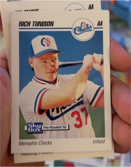 1992 SkyBox AA #188 Rich Tunison — front