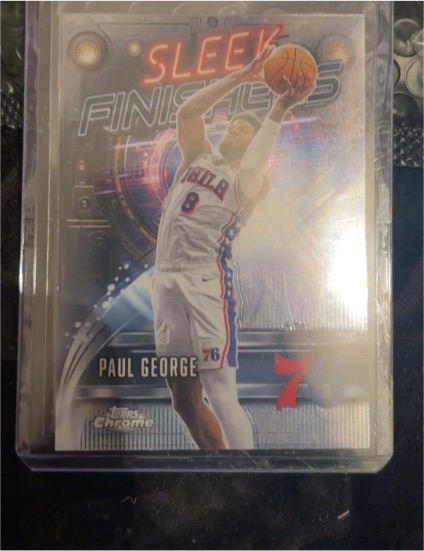 2025-26 Topps Chrome Basketball Sleek Finishers #SF-7 Paul George — front