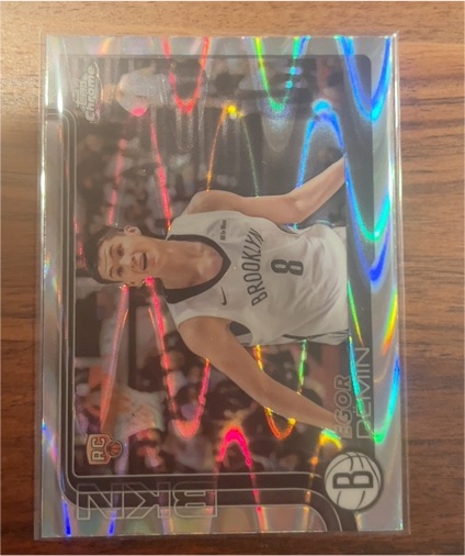 2025 Topps Chrome #BKN Egor Demin — front