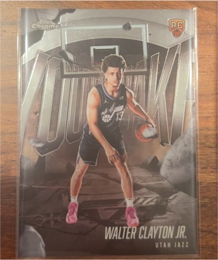 2020 Topps Chrome Downtown RC Walter Clayton Jr. — front