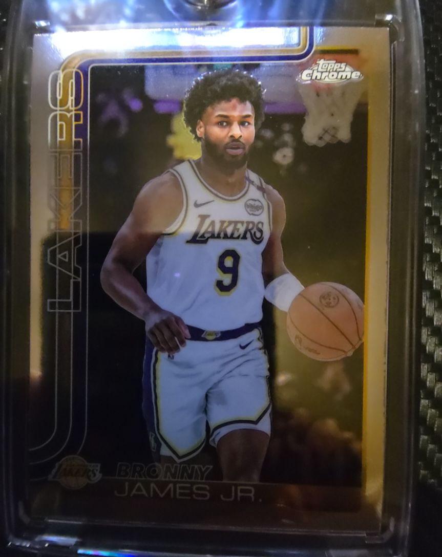 2025-26 Topps Chrome #182 Bronny James Jr. — front