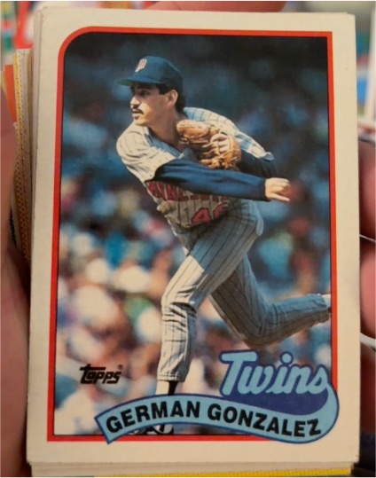 1989 Topps #746 German Gonzalez — front