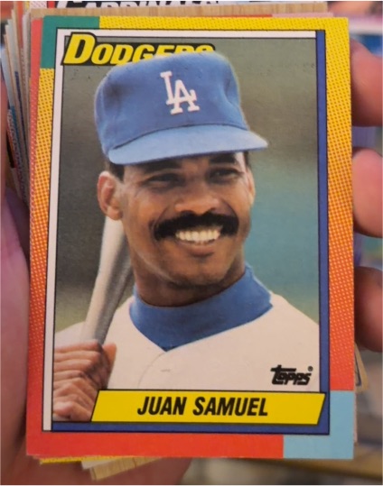 1990 Topps Traded #109T Juan Samuel — front