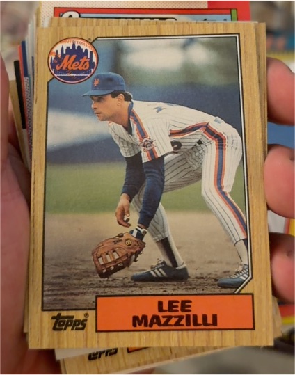 1987 Topps #198 Lee Mazzilli — front
