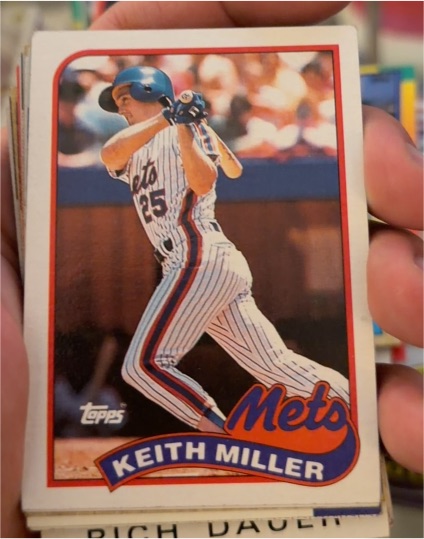 1989 Topps #557 Keith Miller — front
