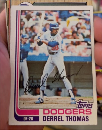 1982 Topps #348 Derrel Thomas — front