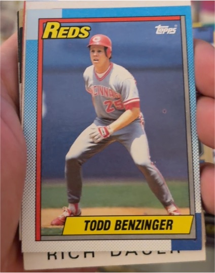 1990 Topps #681 Todd Benzinger — front