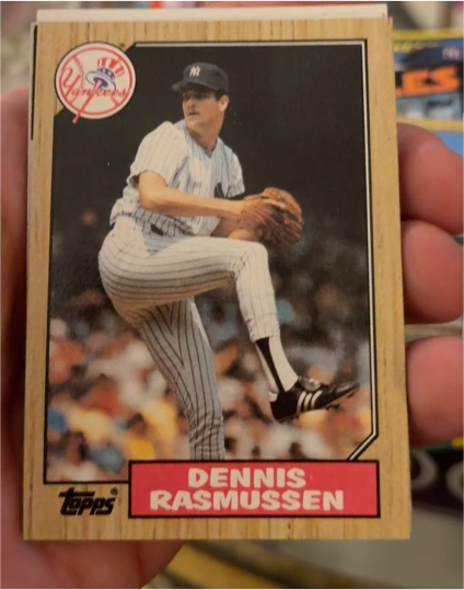 1987 Topps #555 Dennis Rasmussen — front