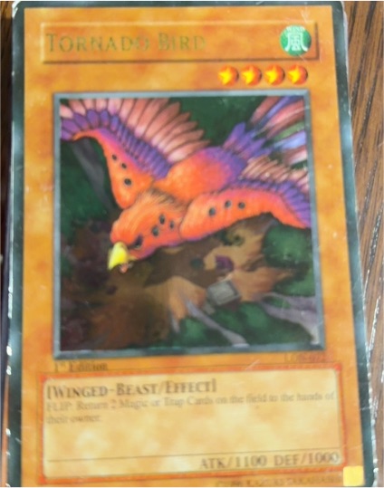 2003 Yu-Gi-Oh! Labyrinth of Nightmare #LON-072 Tornado Bird — front