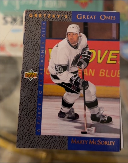 1993-94 Upper Deck Gretzky's Great Ones #GG9 Marty McSorley — front