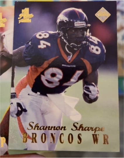1998 Collector's Edge First Place #187 Shannon Sharpe — front