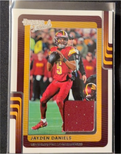 2025 Donruss Threads #DTH-JDS Jayden Daniels — front