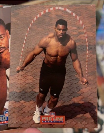 1993 Pro Line Profiles #597 Herschel Walker — front