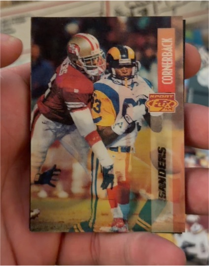 1995 Pinnacle Sport Flix #25 Deion Sanders — front