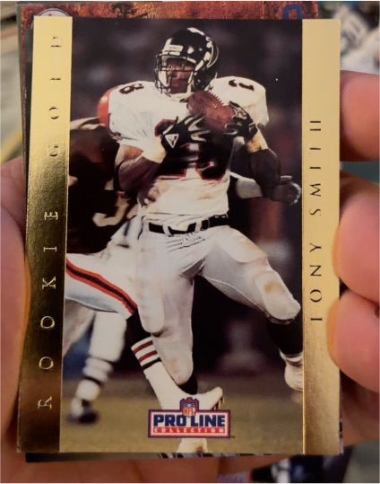1992 Pro Line Portraits #1 Tony Smith Rookie Gold — front