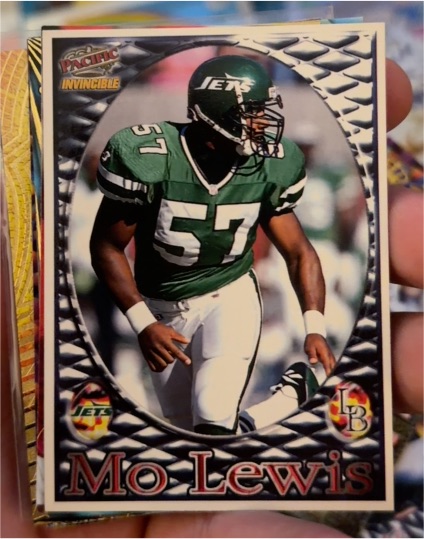 1997 Pacific Invincible #57 Mo Lewis — front