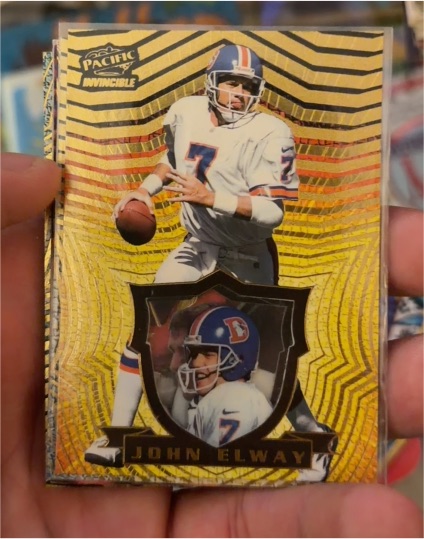 1997 Pacific Invincible #John Elway — front