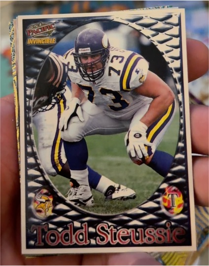 1997 Pacific Invincible #73 Todd Steussie — front