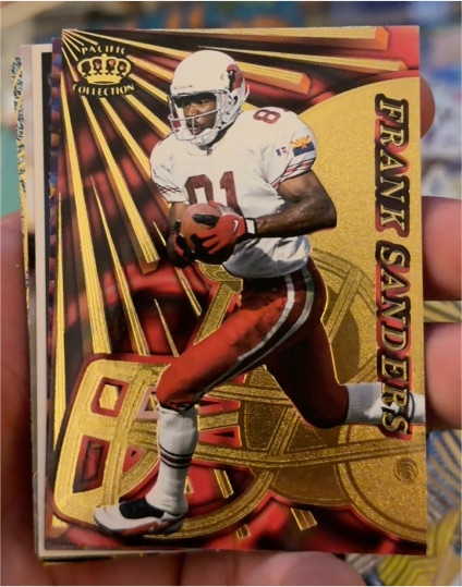 1997 Pacific Dynagon Prism #4 Frank Sanders — front