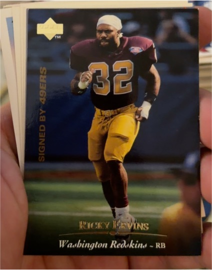 1995 Upper Deck #203 Ricky Ervins — front