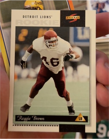 1996 Score #241 Reggie Brown Detroit Lions — front