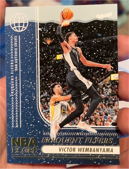 2024-25 Panini NBA Hoops Frequent Flyers #10 Victor Wembanyama — front