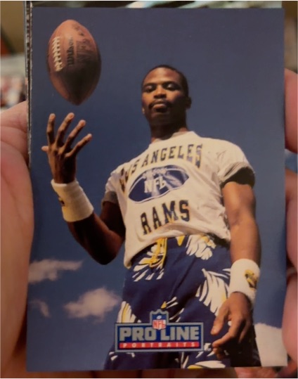 1991 Pro Line Portraits #14 Willie Anderson Los Angeles Rams — front
