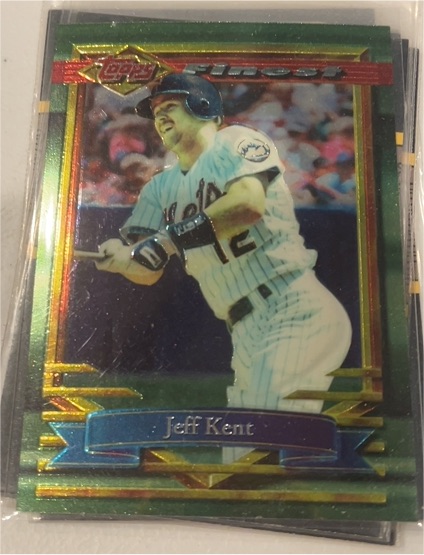 1994 Topps Finest #33 Jeff Kent — front