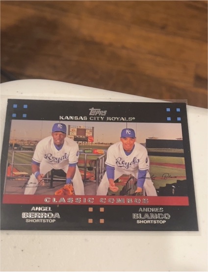 2007 Topps #659 Classic Combo Kansas City Royals Angel Berroa Andres Blanco — front