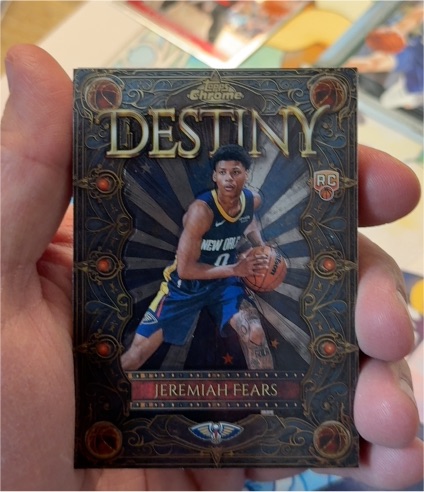 2025-26 Topps Chrome #D-7 Jeremiah Fears Destiny Rookie Insert — front