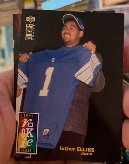 1995 Upper Deck Collector's Choice #17 Luther Elliss RC Detroit Lions — front
