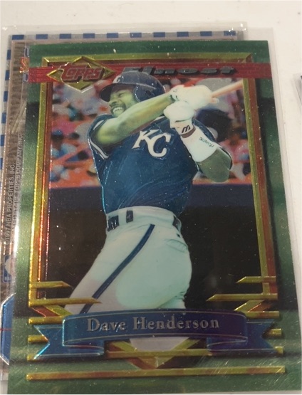 1994 Topps Finest #260 Dave Henderson — front