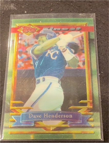 1994 Topps Finest #150 Dave Henderson — front