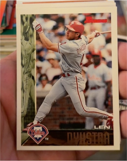 1991 Donruss #180 Len Dykstra — front